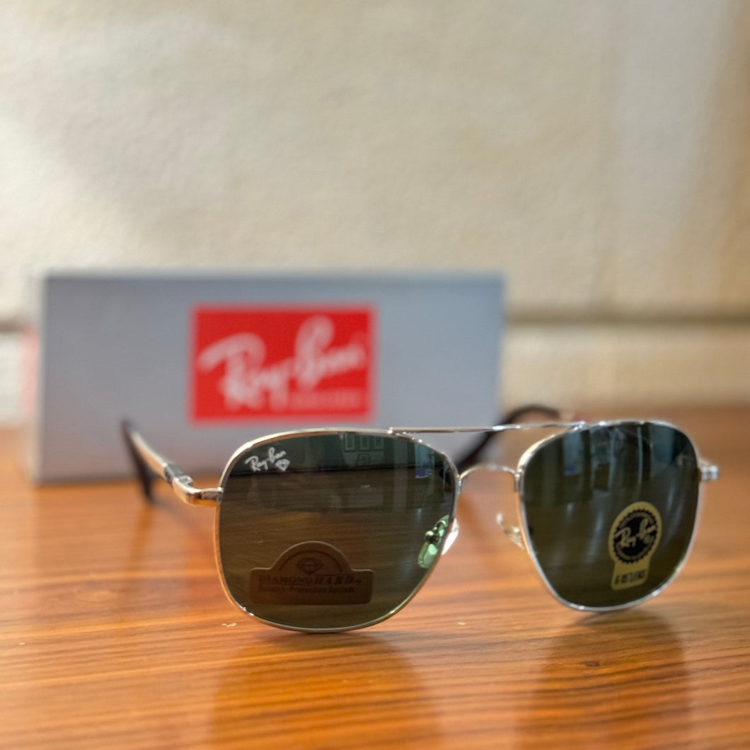 RayBan Pilot Aviators - RB - 22101 - Silver/Black